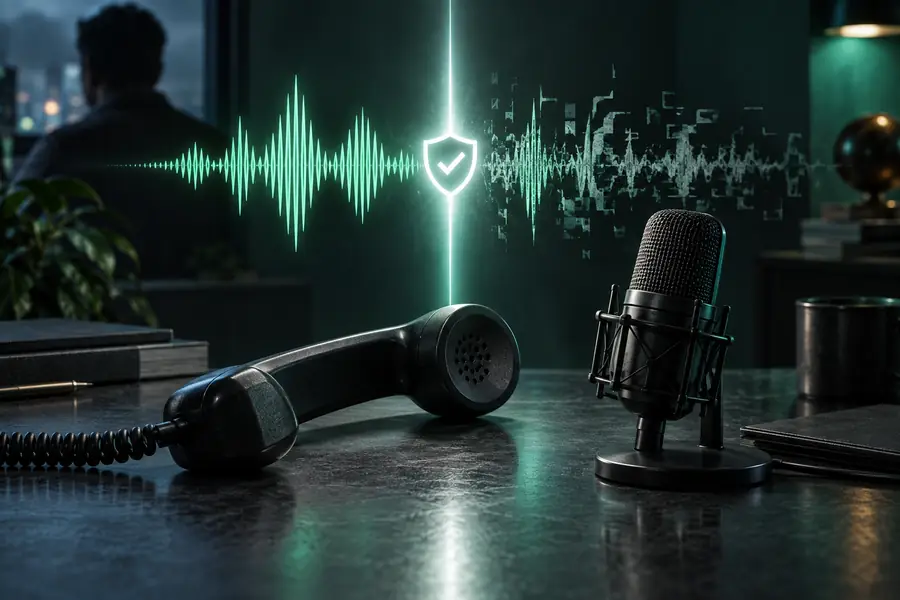 Illustration representing a voice generation result
